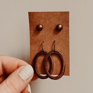 Bronze Earring Set